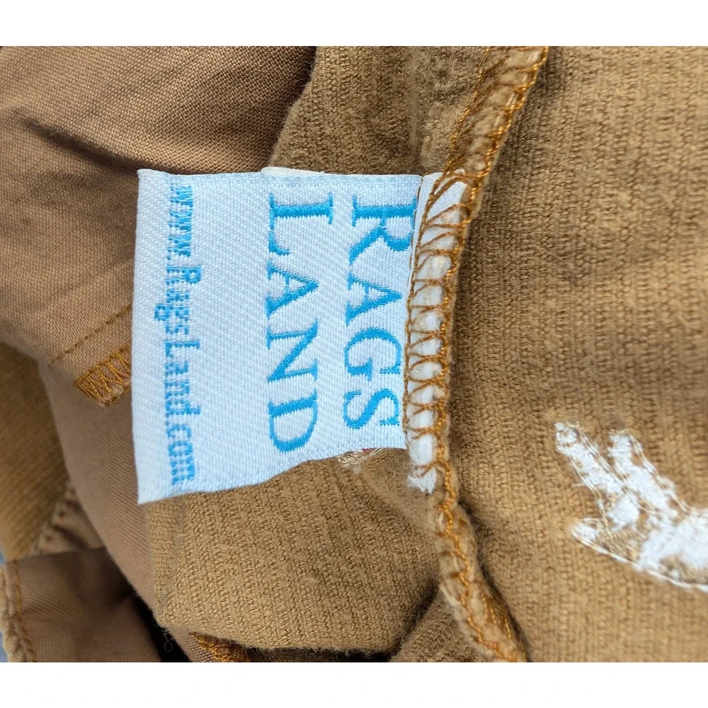 Rags Land One Piece Overalls Toddler Boys 3 Corduroy Novelty Pointer Dog Retro